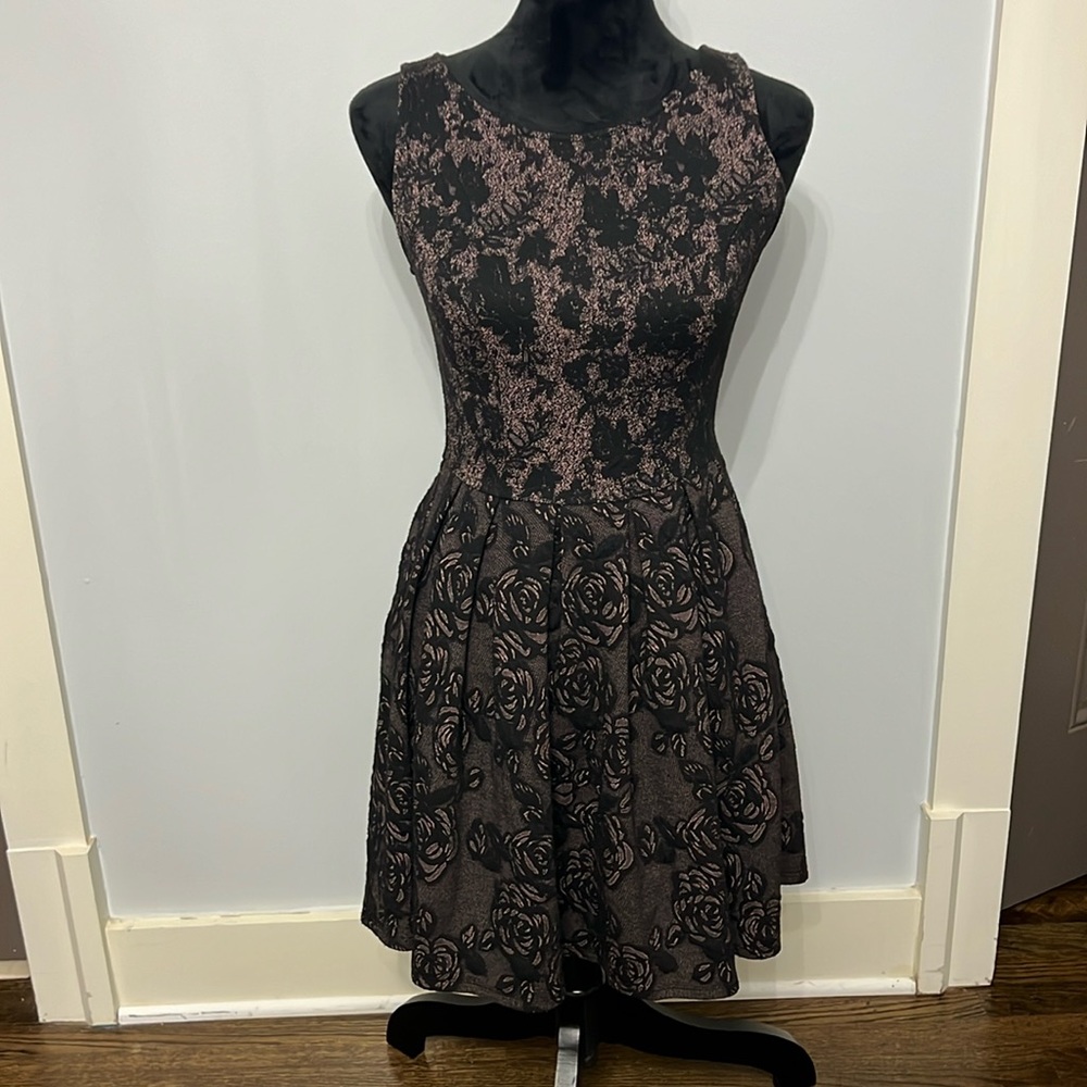 Black floral Xhilaration short tank dress